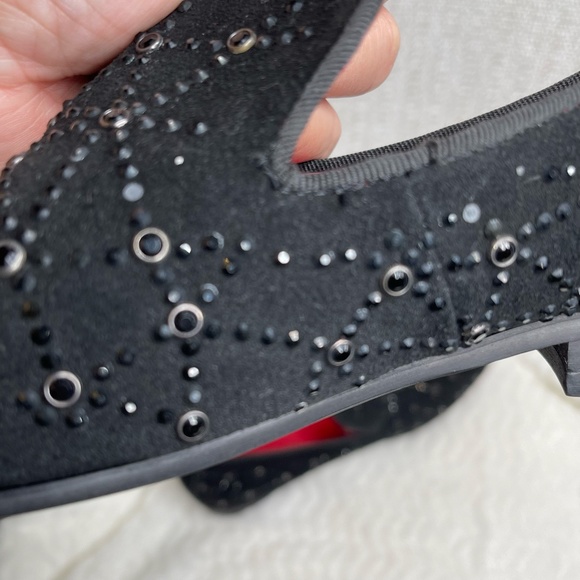 Moretti Black Label Men's Dress Shoes Red Bottom Size 8 Stud - Picture 16 of 16